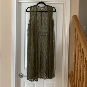 Lularoe Joy Lace Vest Sleevless